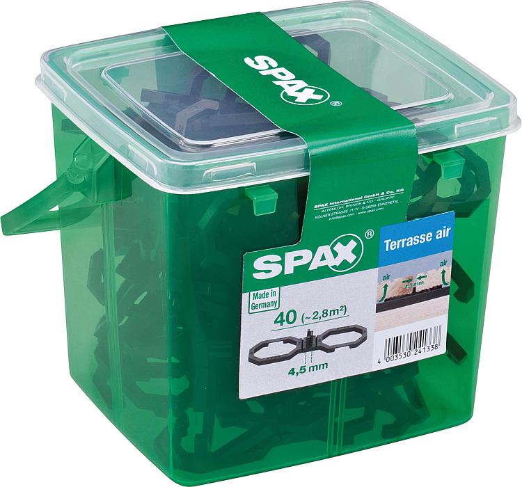 Abstandhalter SPAX Fugenbreite 4,5mm, passend für ca. 2,8m², 1 Henkelbox mit 40 Stück