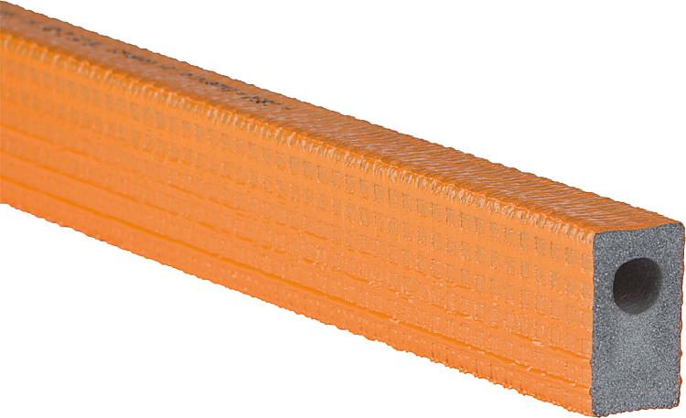 Isolierschlauch exzentrisch 28 x 25mm, Länge: 2m, 58 Meter PE-XT mit Schutzhaut orange