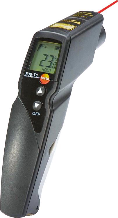 Infrarot-Thermometer Testo 830-T1 1-Punkt Laser- Messfleckmarkierung