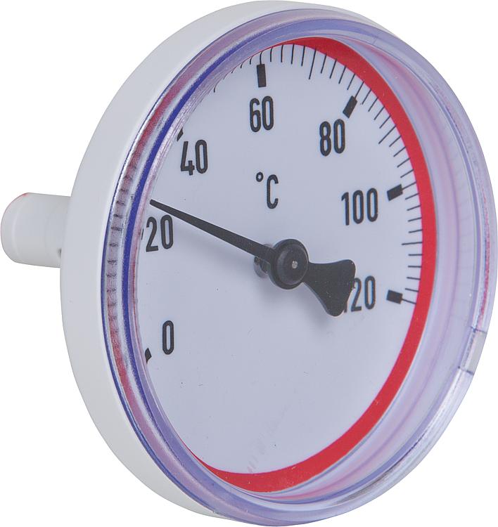 Vorlaufthermometer rot für Kugelhähne Easyflow