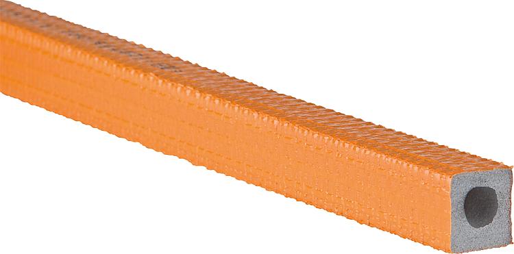 Isolierschlauch exzentrisch 12/15 x 9mm, Länge: 2m, 170 Meter PE-XT mit Schutzhaut orange