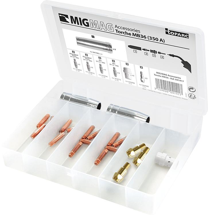 Verschleissteilebox GYS für MIG/MAG Brenner 350A