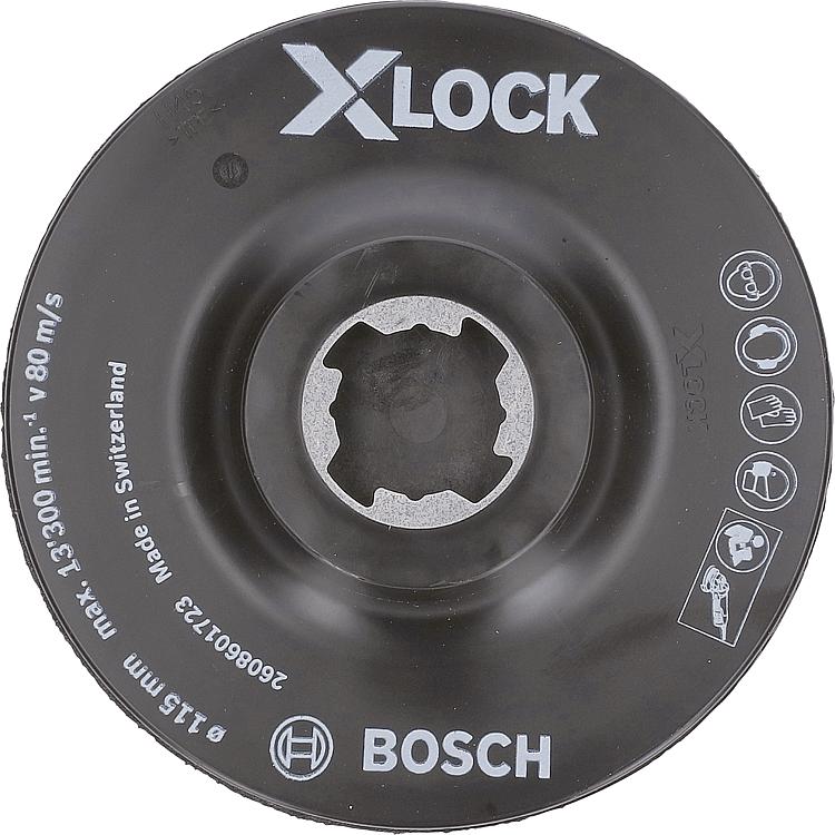 Kletthaftteller BOSCH® mit Center PIN und X - Lock Aufnahme Ø 125 mm