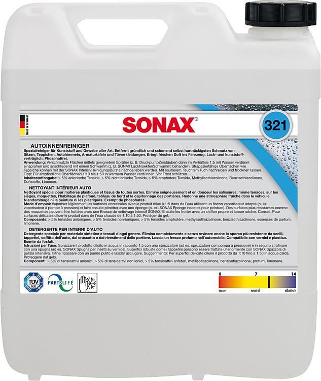 Autoinnenreiniger SONAX 10 Liter Kanister