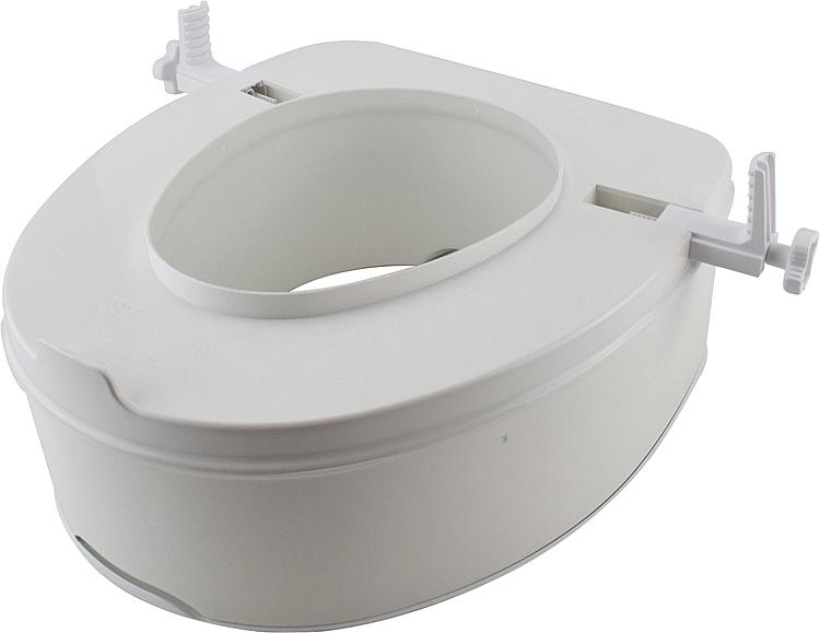 WC-Aufsatz Elga ohne Deckel, aus PP, weiss Höhe 140mm