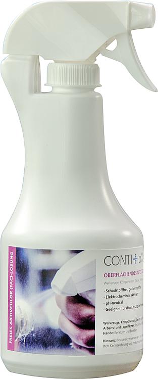 Oberflächendesinfektionsmittel Conti+ oXan, für Oberflächen und Hände, Sprühflasche à 500 ml