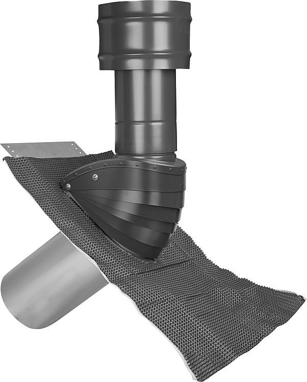 Dachhaube Steildach, Lüftung Typ SDL 100/125, Farbe schwarz
